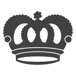 Ícone de arcos superiores com desenho de coroa Desenho PNG