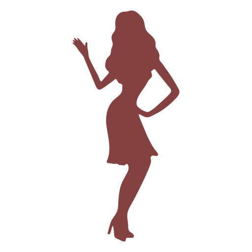 Baile mujeres mano espalda silueta Diseño PNG