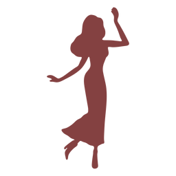Mulheres dançando silhueta caminhando Desenho PNG