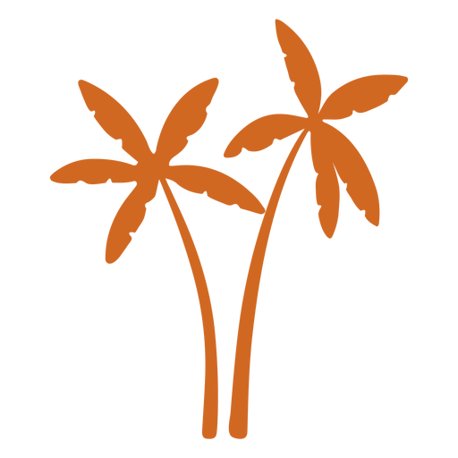 Doodle ícone de palmeira Desenho PNG