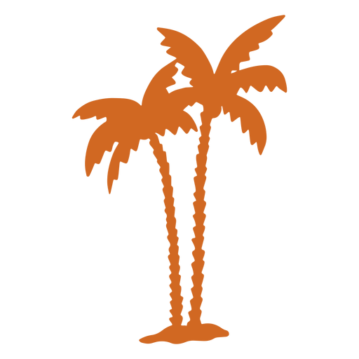 Palm Tree Dotted Drawing PNG Transparent SVG Vector