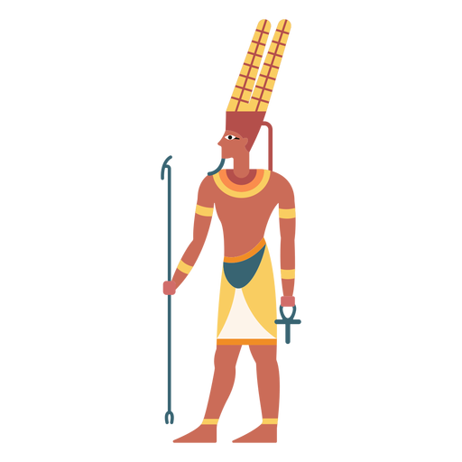 Deuses egípcios amun flat Desenho PNG