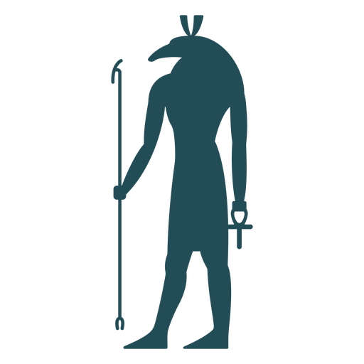 Egyptian gods anubis silhouette PNG Design