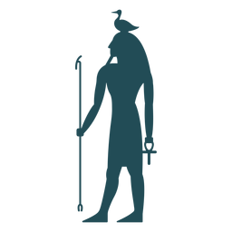 Egyptian gods geb silhouette PNG Design