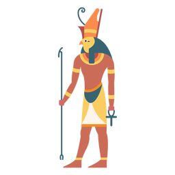 Deuses egípcios horus flat Desenho PNG