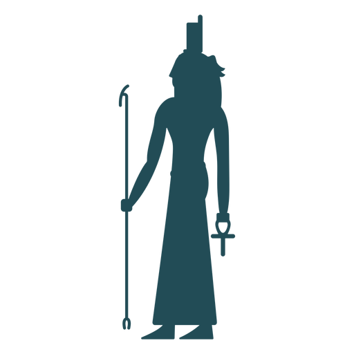 Egyptian gods isis silhouette PNG Design