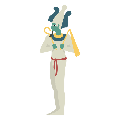 Ägyptische Götter Osiris flach PNG-Design