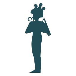 Egyptian gods osiris silhouette PNG Design