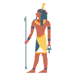 Deuses egípcios shu flat Desenho PNG