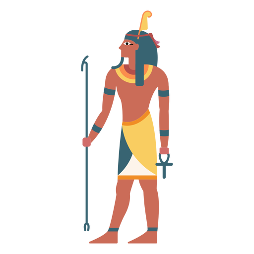 Egyptian gods shu flat PNG Design