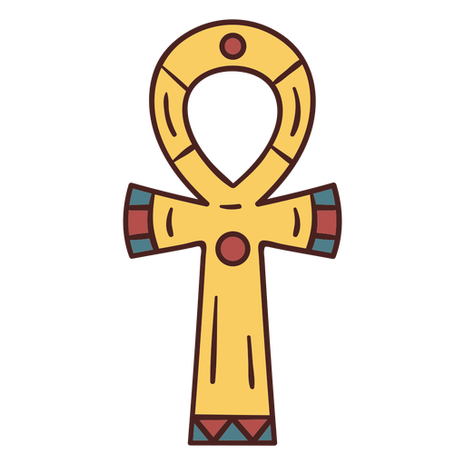 ?gyptisches Symbol ankh Hand gezeichnet PNG-Design