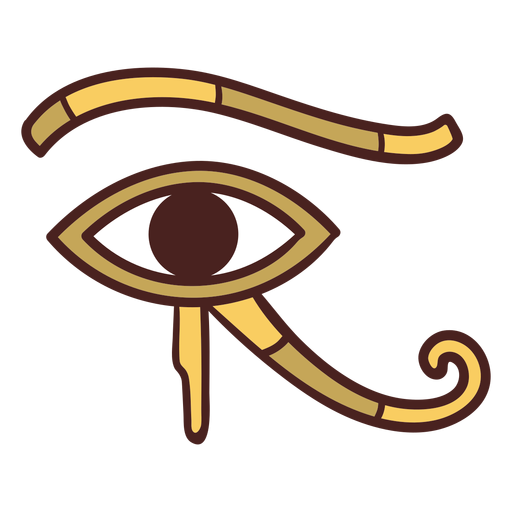 Ägyptisches Symbolauge des Horus Hand gezeichnet PNG-Design