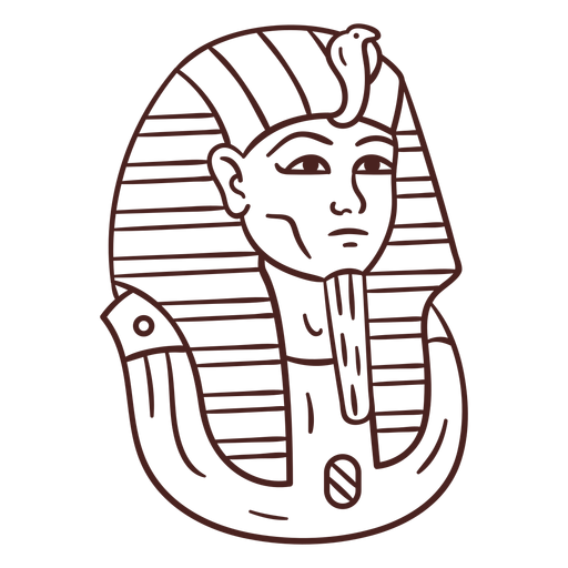 Trazo de momia s?mbolo egipcio