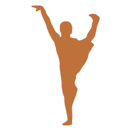 Indische Tänzerhand hob erhabene Silhouette an PNG-Design