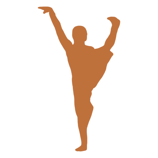 Bailarina india mano levantada silueta Diseño PNG