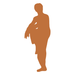 Silhueta de dançarina indiana com mãos no joelho Desenho PNG