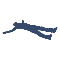 Deitado homem descansando silhueta Desenho PNG