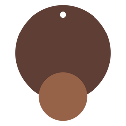 Brincos de couro circular duplo plano Desenho PNG