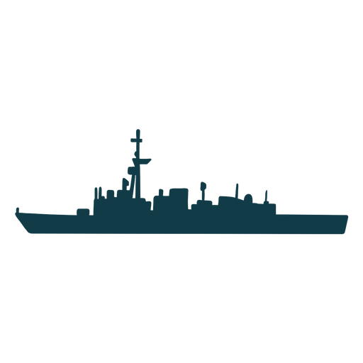 Marineschiffkomplex nach links gerichtet PNG-Design