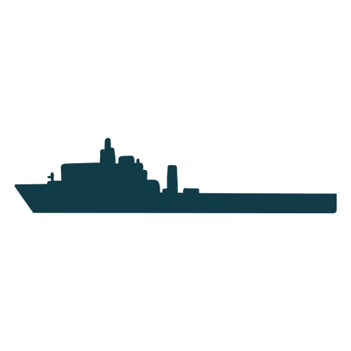 Navio naval simples voltado para a esquerda Desenho PNG