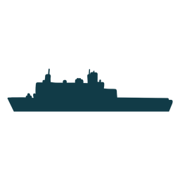 Marineschiff einfach links dick PNG-Design
