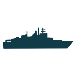 Nave naval simple orientada a la derecha Diseño PNG