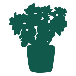 Pflanzen Sie komplexe Silhouette PNG-Design