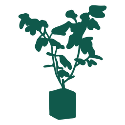 Plantar silhueta verde simples Desenho PNG