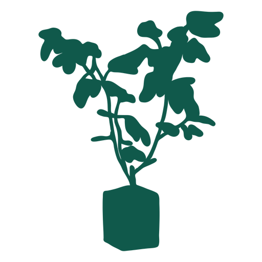 Plantar silhueta verde simples