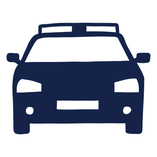 Polizeiauto vorne PNG-Design