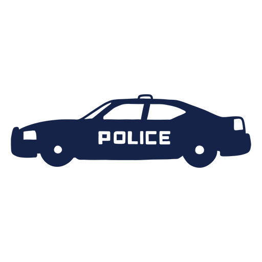 Polizeiauto nach links gerichtet PNG-Design