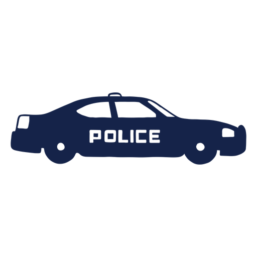 Polizeiauto rechts PNG-Design