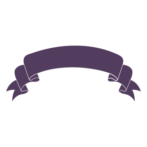 Band Banner Gewellte Enden Gebogen PNG- Und SVG-Design Für T-Shirts, حجم الصورة 500x500