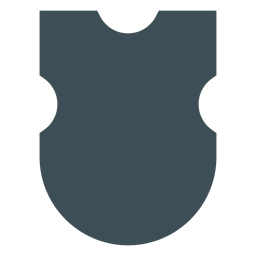 Shields design silhueta superior quadrada Desenho PNG