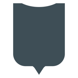 Diseño de escudos vikingos silueta superior curva