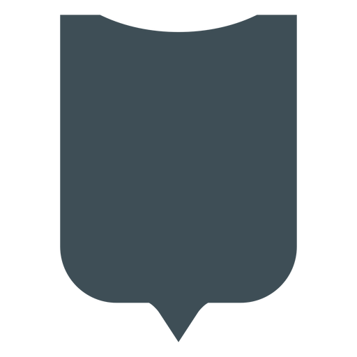 Shields Design Wikinger gebogene Top-Silhouette PNG-Design