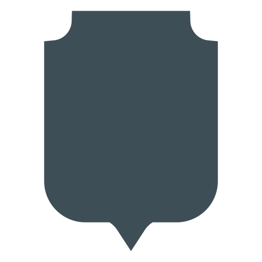 Diseño de escudos vikingos silueta superior levantada Diseño PNG