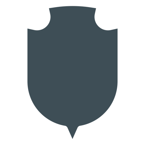 Shields design vikings round bottom silhouette PNG Design