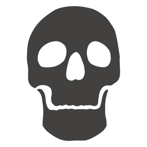 Skull human broad jaw PNG Design