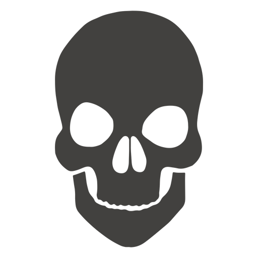 Skull human short chin PNG Design