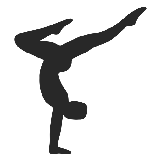 Sports Gymnastic Poses Handstand Silhouette Transparent Png And Svg