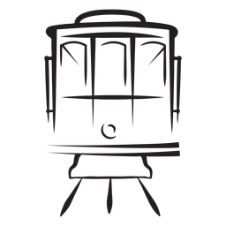 Diseño PNG Y SVG De Tren Eléctrico Frente A Carrera De Frente Para Camisetas