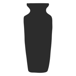 Silhueta de alabastron estilo vaso Desenho PNG