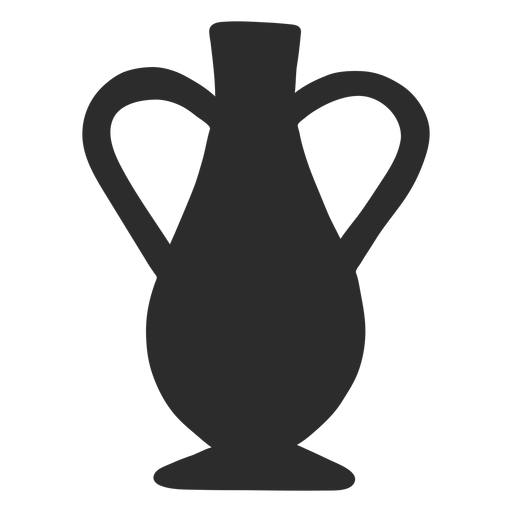 Vase style amphora silhouette PNG Design