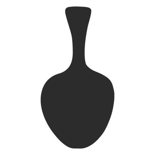 Vase style amphora long neck silhouette PNG Design