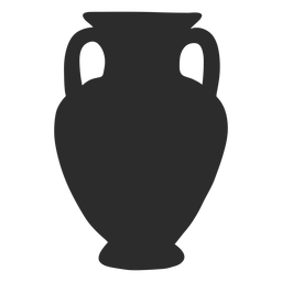Panathenaische Silhouette der Amphore im Vasenstil PNG-Design
