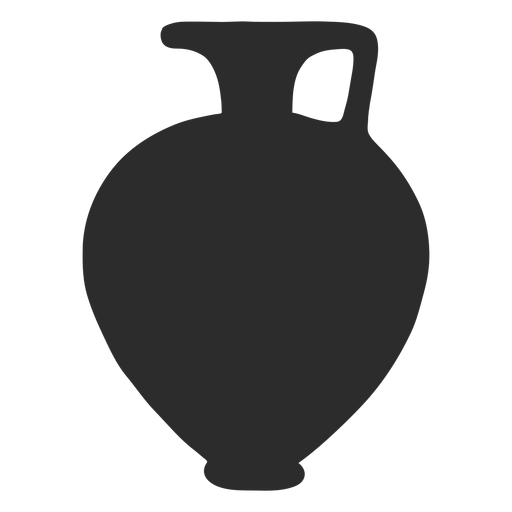 Vase style hydria silhouette PNG Design