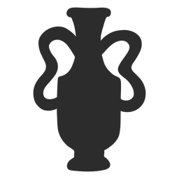 Silhueta de óleo lekythos estilo vaso Desenho PNG