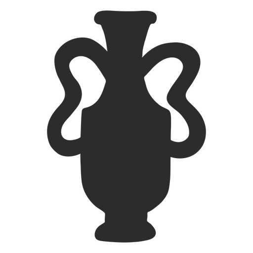 Silhueta de ?leo lekythos estilo vaso Desenho PNG