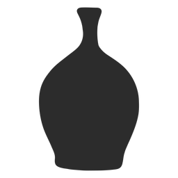 Silhueta de lekythos de agachamento estilo vaso Desenho PNG